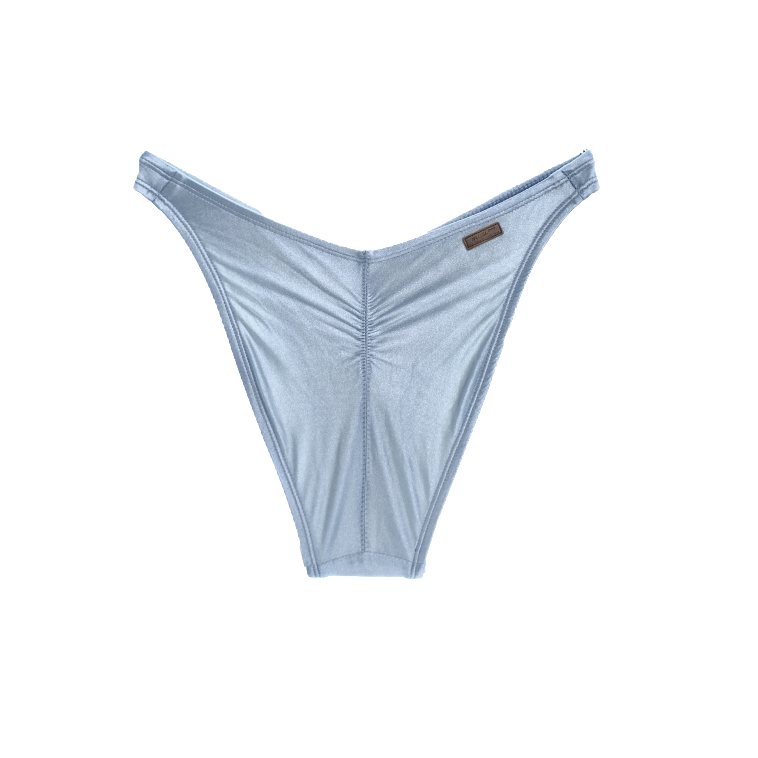 【絲光灰藍】VOU 海鷗拋臀泳褲