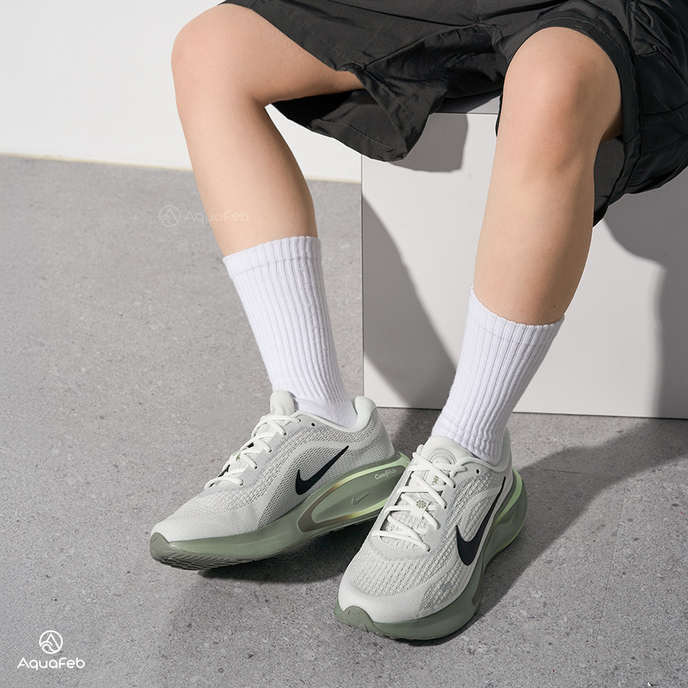 Nike Journey Run 男 白灰 運動 網布 透氣 緩震 氣墊 休閒 慢跑鞋 FN0228-102