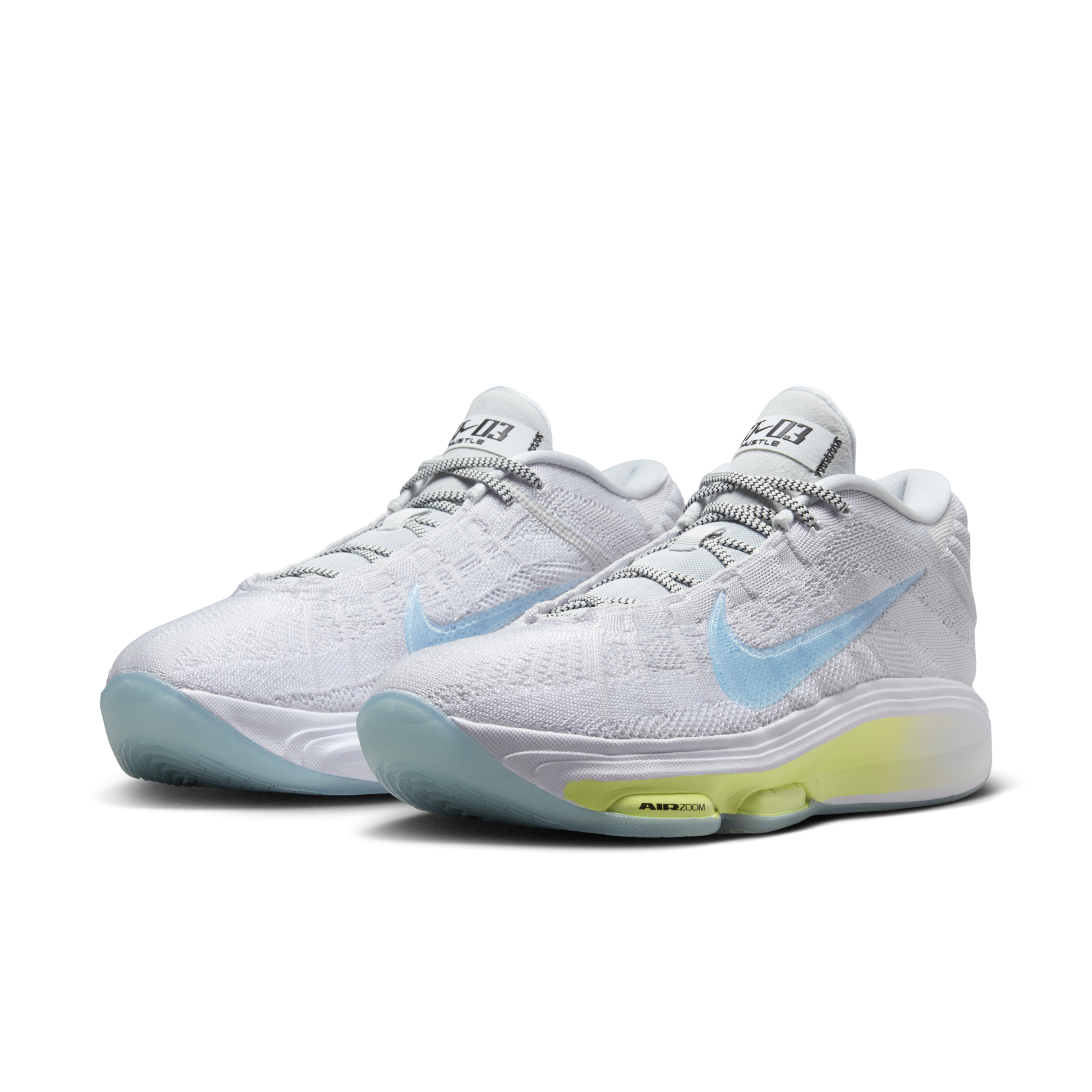 男鞋 NIKE G.T. HUSTLE 3 EP 白灰 實戰 氣墊 緩震 籃球鞋【FV5952-004】