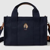 [S] WHO.A.U STEVE CANVAS TOTE BAG,NAVY, WHBGE4911A-59-NAVY (SWAU504)