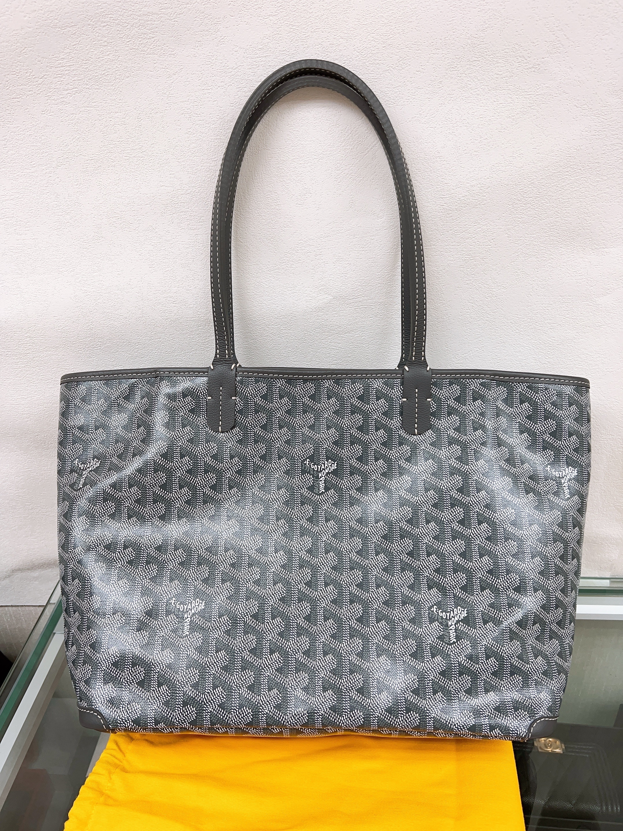 Goyard artois pm tote (grey)