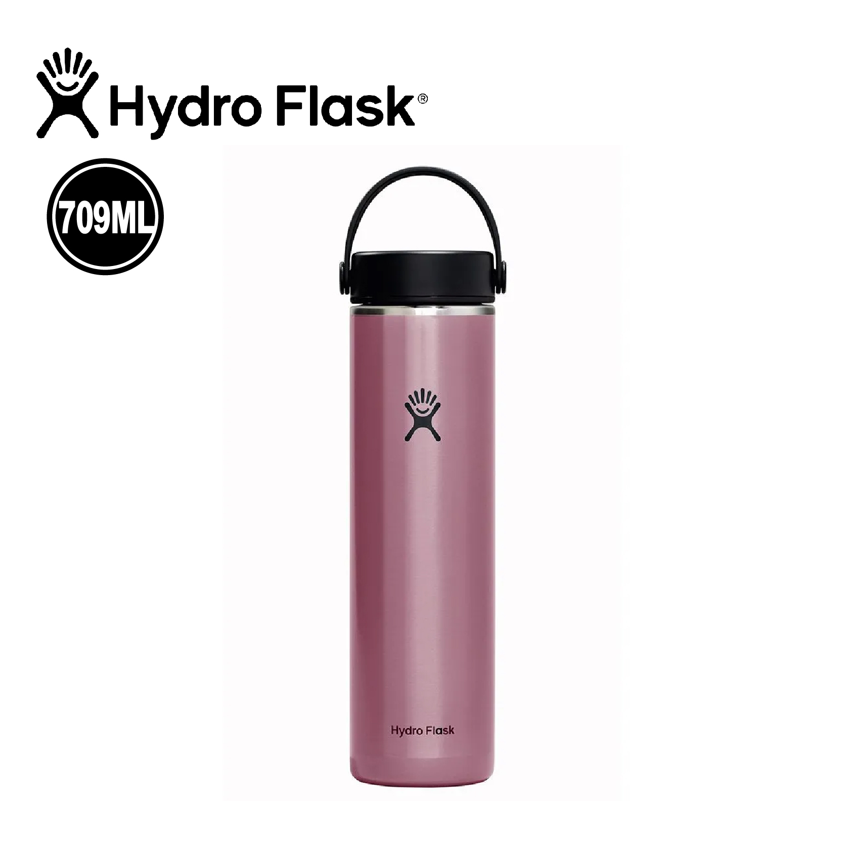 Hydro Flask 美國 24oz/709ml 寬口輕量真空保溫瓶 (寶石紅) 52HFLW24LWB092