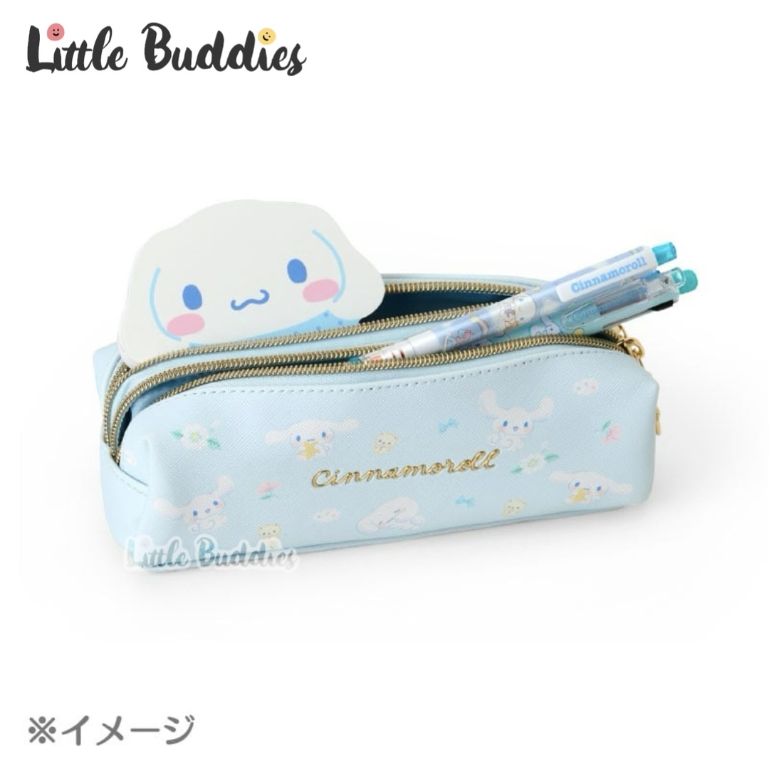 日本 Sanrio PU皮雙格筆袋