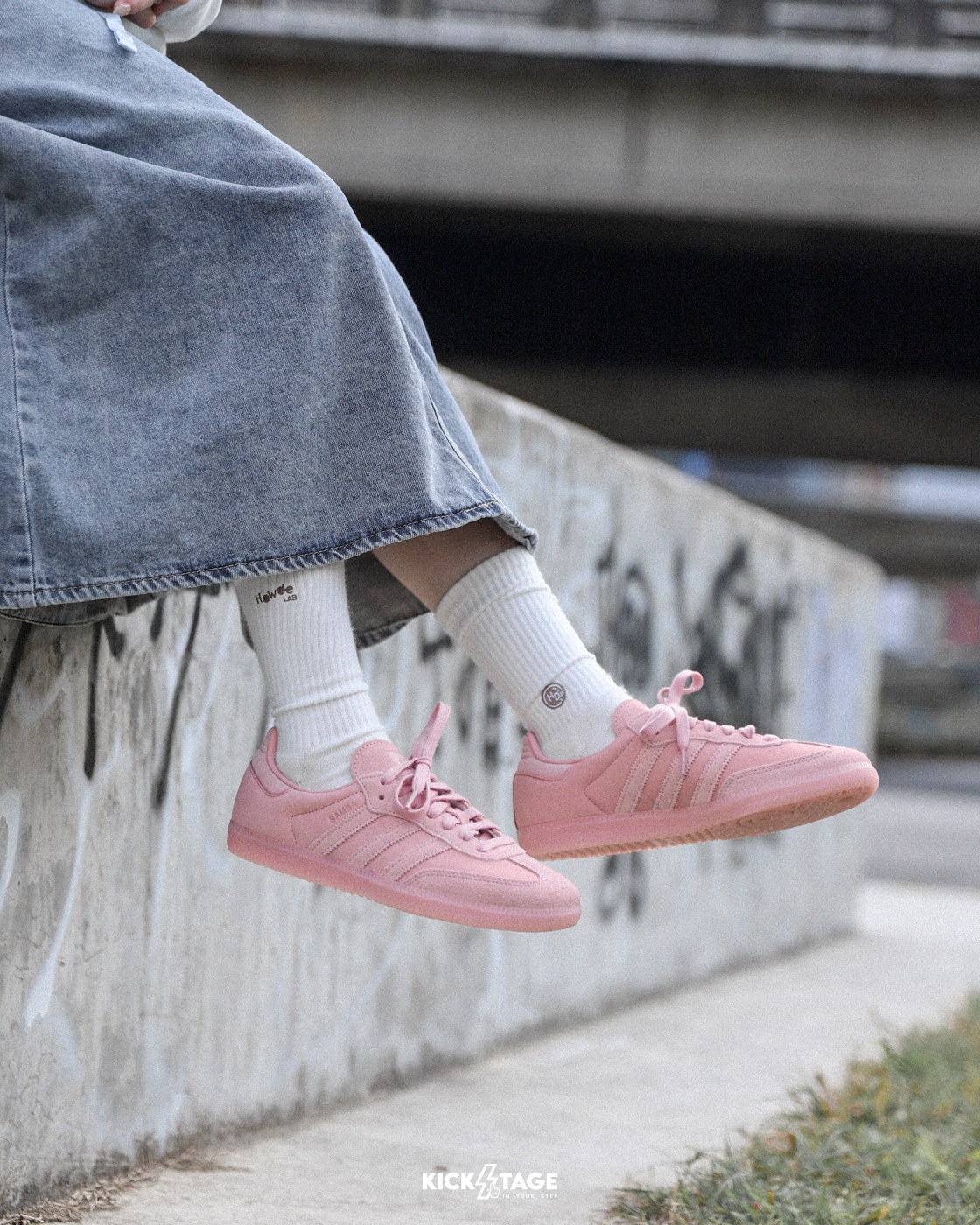 女鞋 ADIDAS SAMBA OG W 皮粉 皮革 麂皮 復古 德訓鞋 扁鞋 休閒鞋【JS0194】