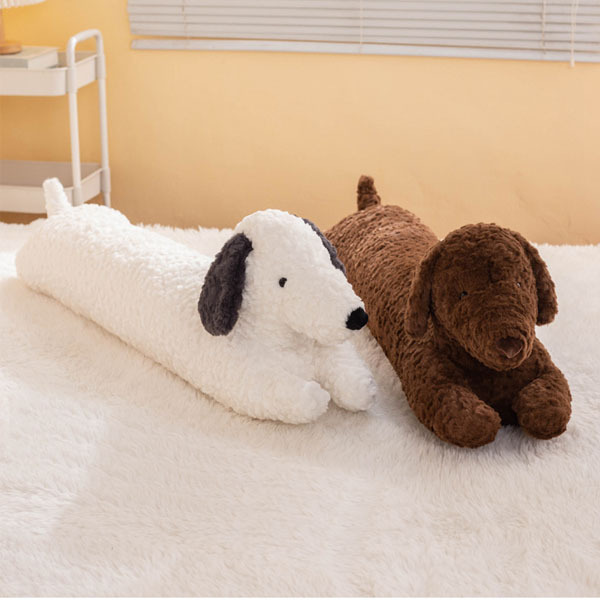 呆萌狗狗長抱枕