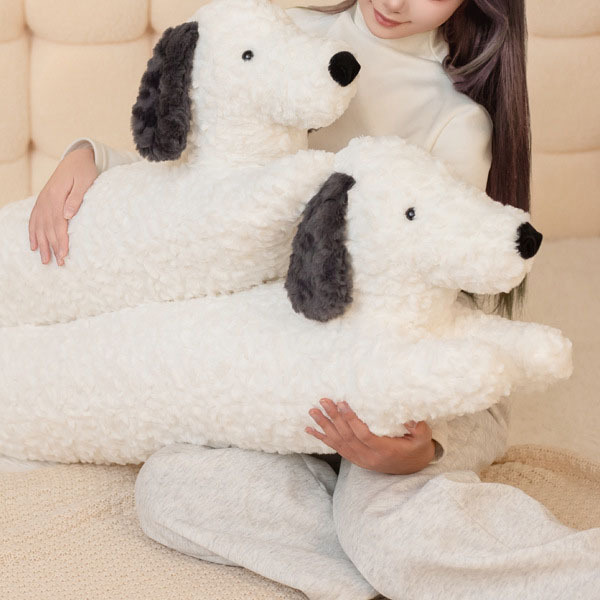 呆萌狗狗長抱枕