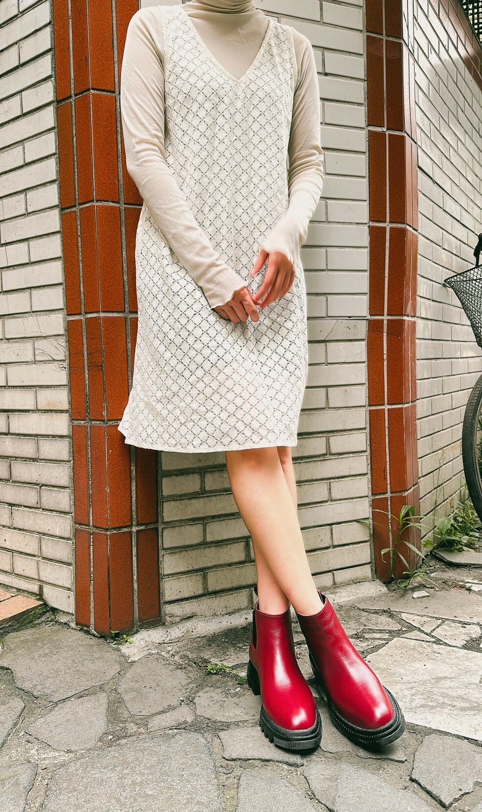 切爾西靴穿搭女：田園浪漫風