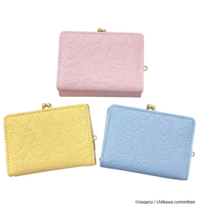 現貨-日本正版 Chiikawa 新款 箔押 蝴蝶結 短銀包 有散銀袋