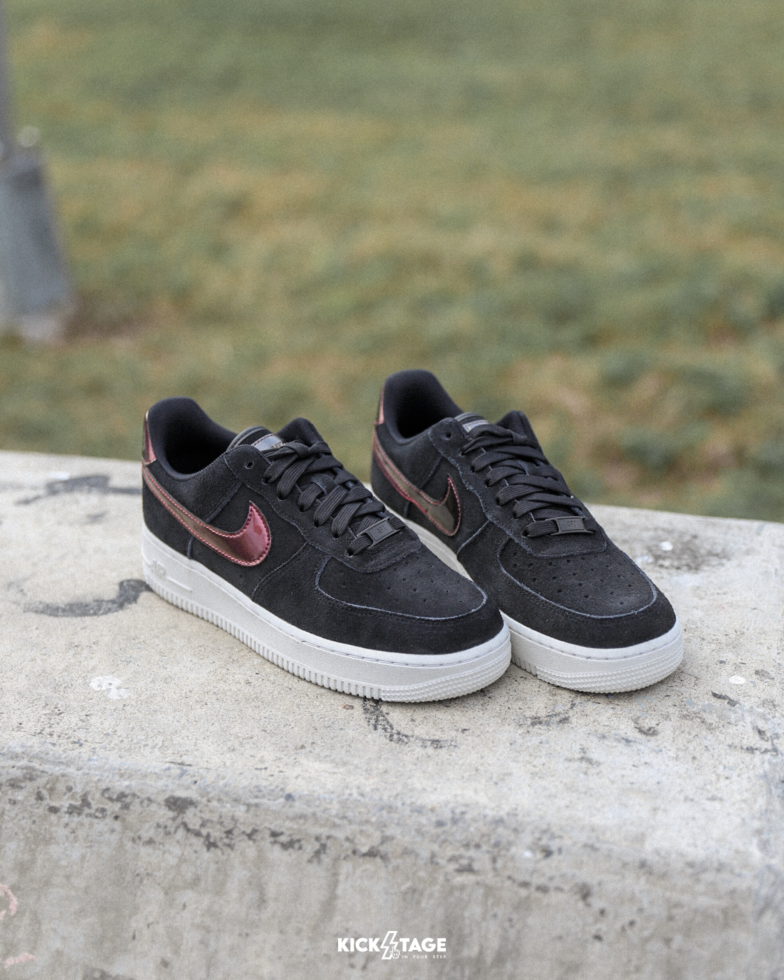 *特價商品無退換*女鞋 NIKE AIR FORCE 1 '07 SE 'Platinum Violet' 黑紫 金屬勾 麂皮 低筒 休閒鞋【HJ4401-002】25SALE