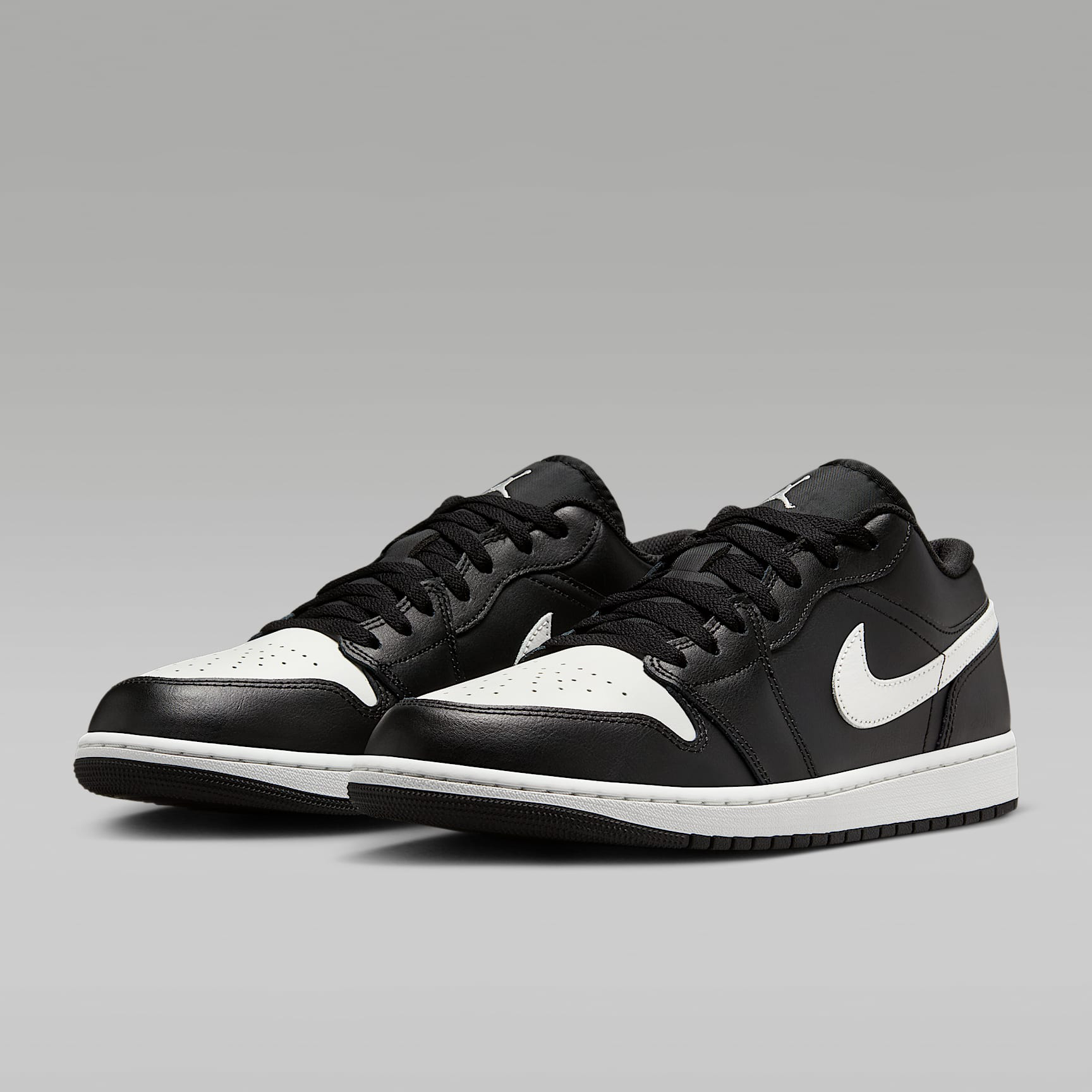 男鞋 NIKE AIR JORDAN 1 LOW 黑白 熊貓 復古 皮革 低筒 休閒鞋【553558-043】AJ1 AJ1OG