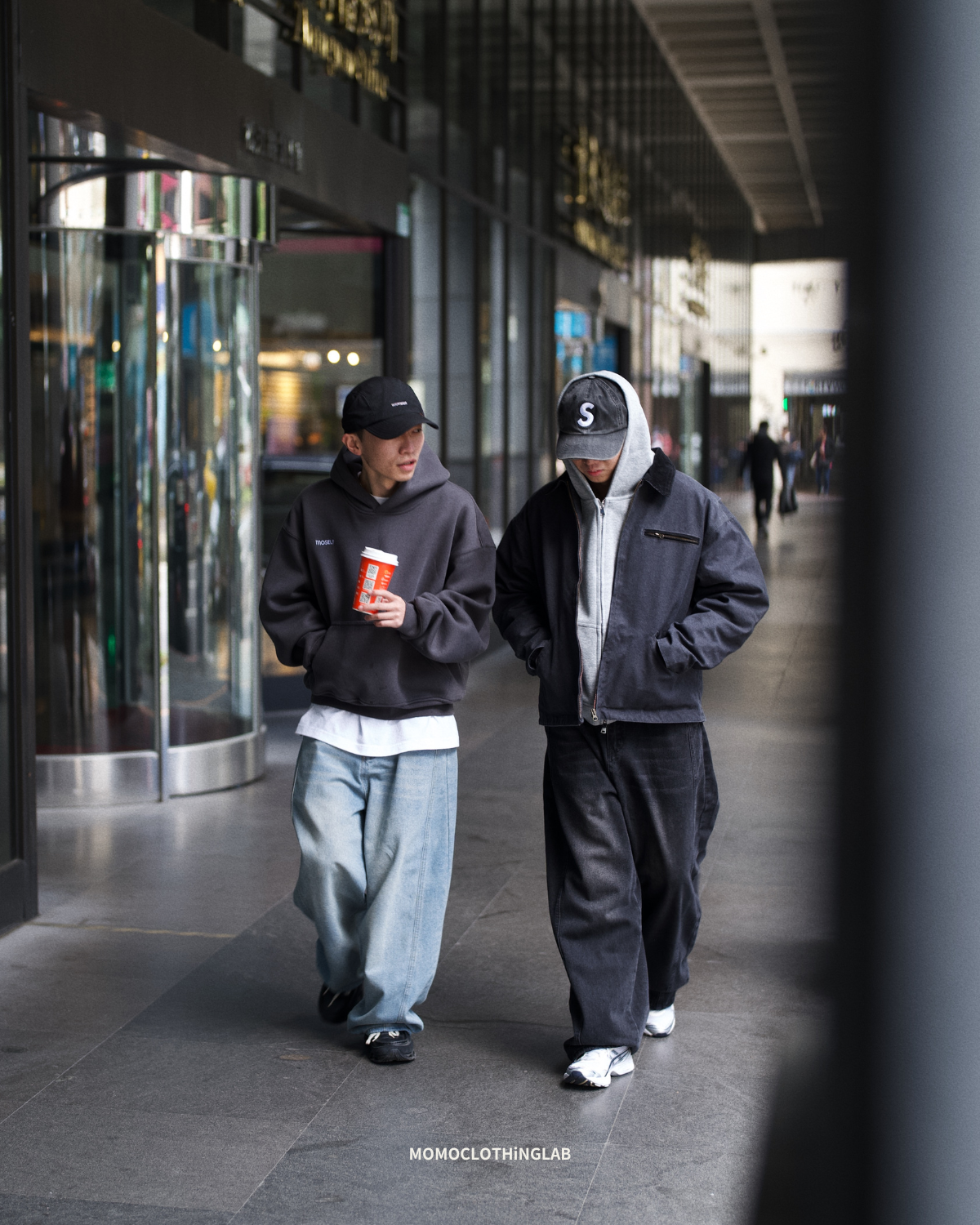 OurPick Wide Leg Scimitar Pants 彎刀廓型水洗牛仔褲 2色