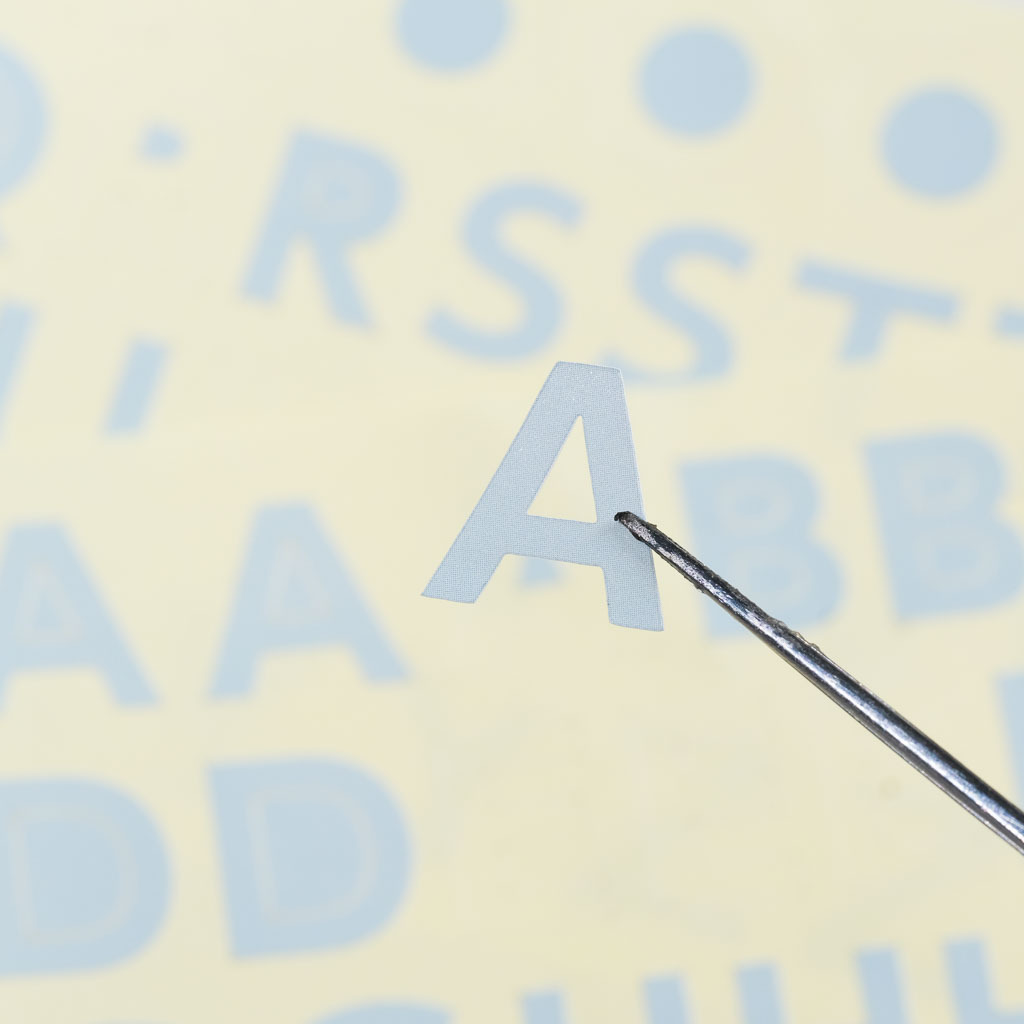 全割型 防水 字母貼 4種顏色 |一分之一工作室 TAIWAN