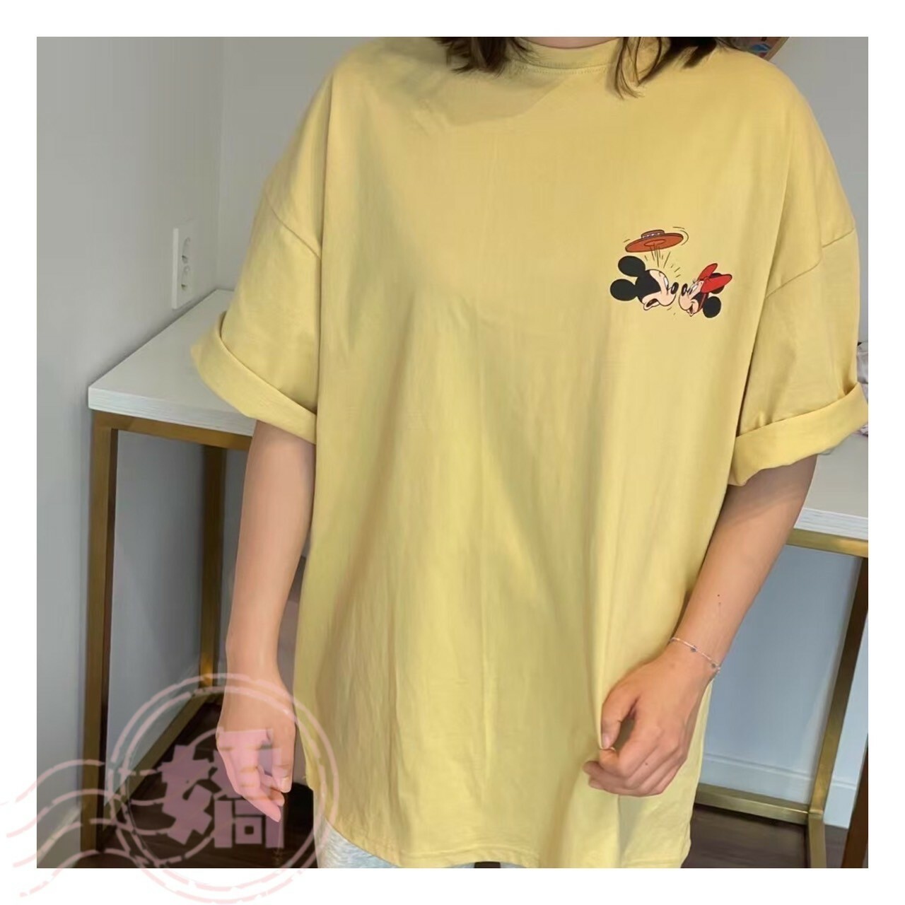 K12006米奇米妮漫畫踢(白'黃)