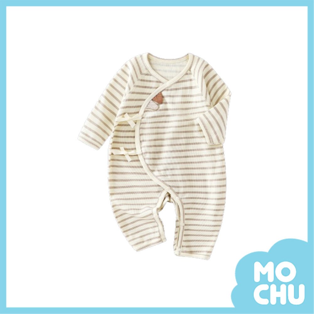 軌道橫條連身衣