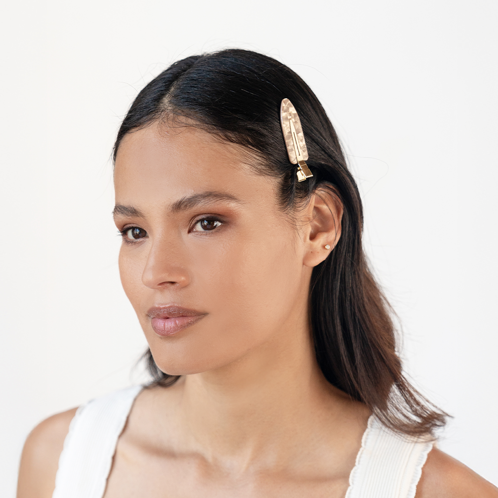 L. ERICKSON 無痕髮夾組-4入組〈珍珠米白〉