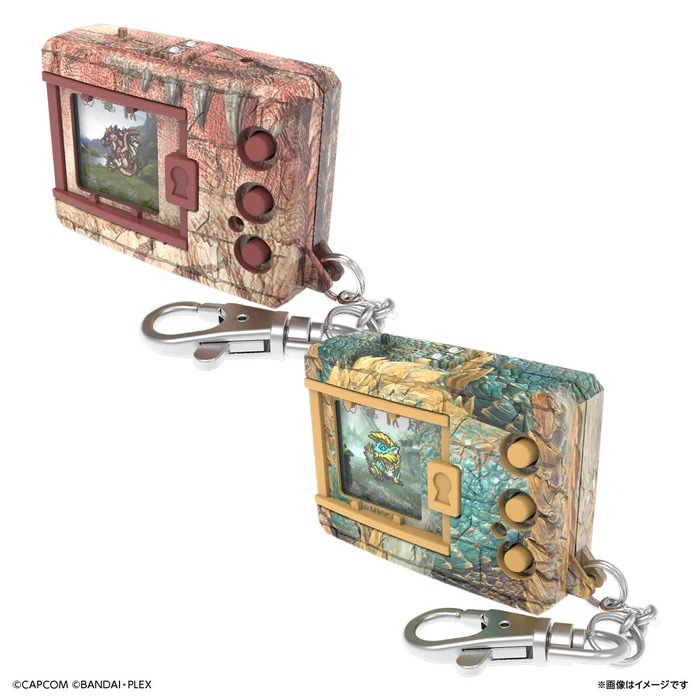 P-BANDAI - 數碼暴龍 魔物獵人20周年版 - 彩色機 - 雄火龍 / 雷狼龍