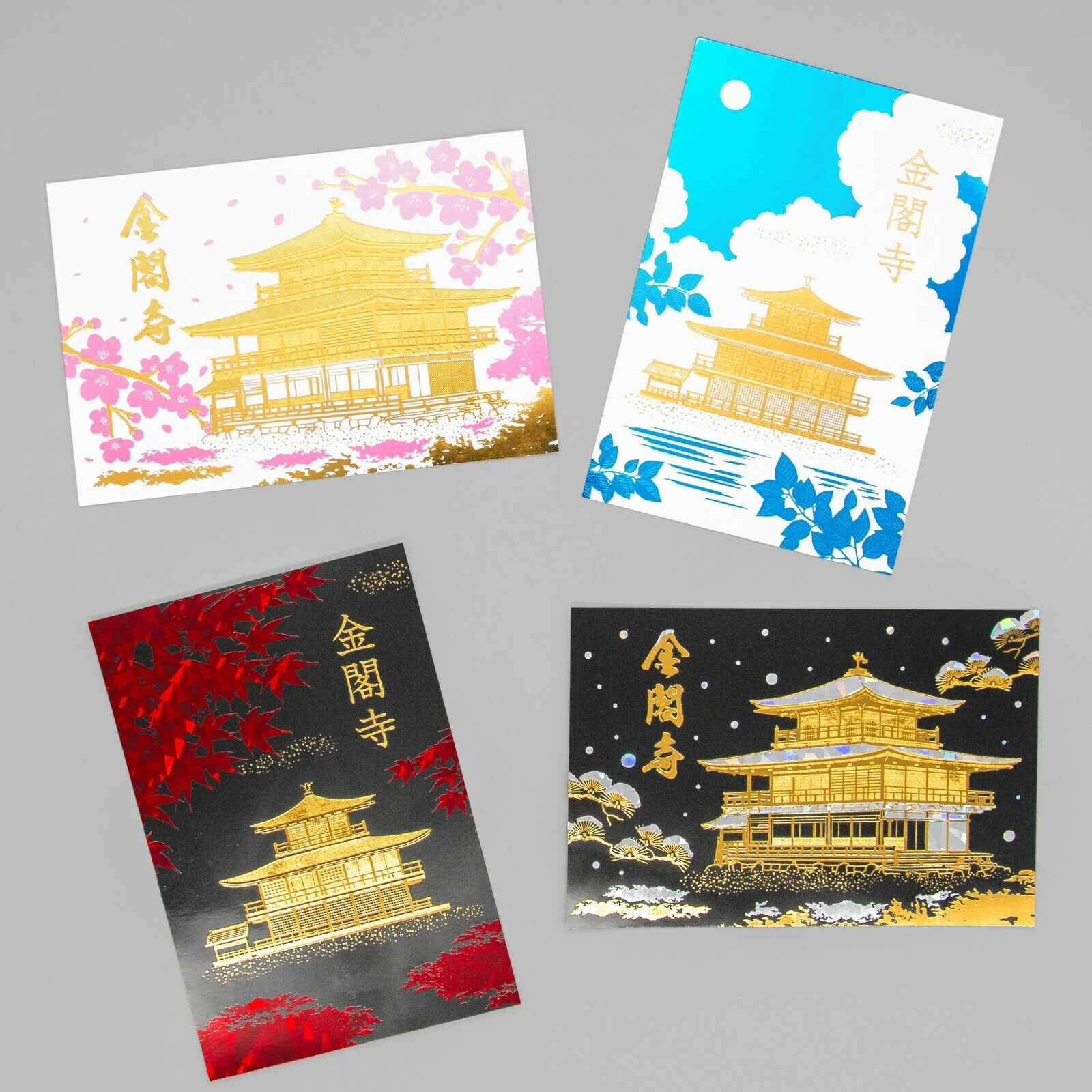 明信片 [ROKKAKU] × [金閣寺] 四季