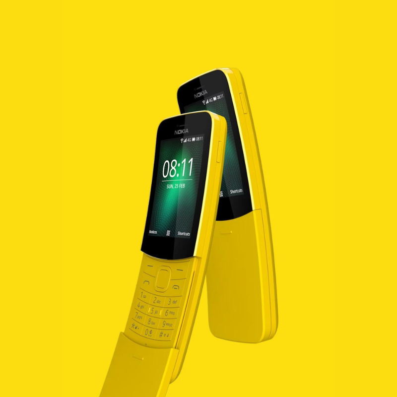 Nokia 8110 4G 經典款香蕉智能手機?|可連接4G並分享互聯網連線|簡約 