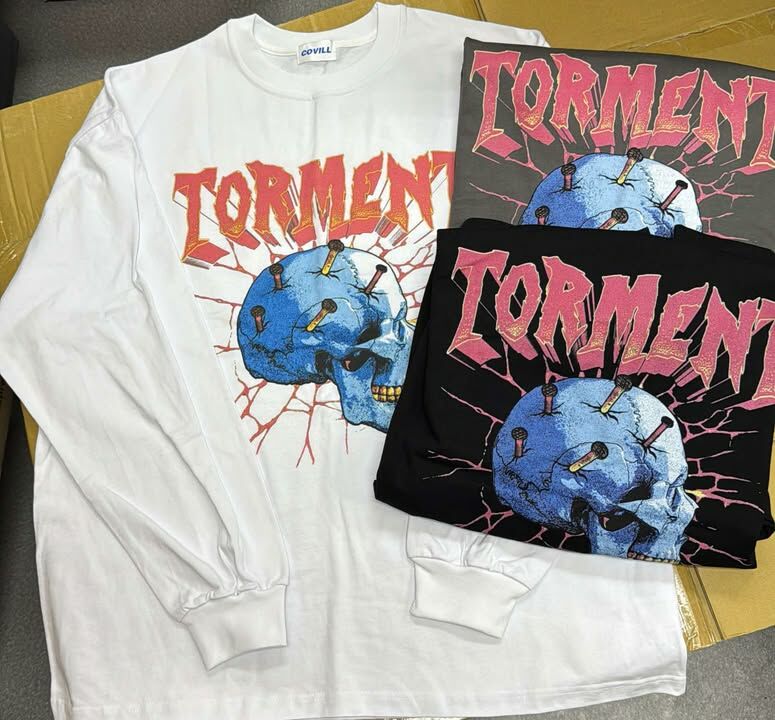 KR 韓國骷髏頭長袖T-SHIRT，清貨價貨品，不設退換 (K2 M421)