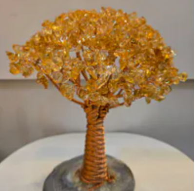 [S] GEMZ & CO HLCT H.E CITRINE LARGE WITH MA NAO BASE TREE, W275 (W275)