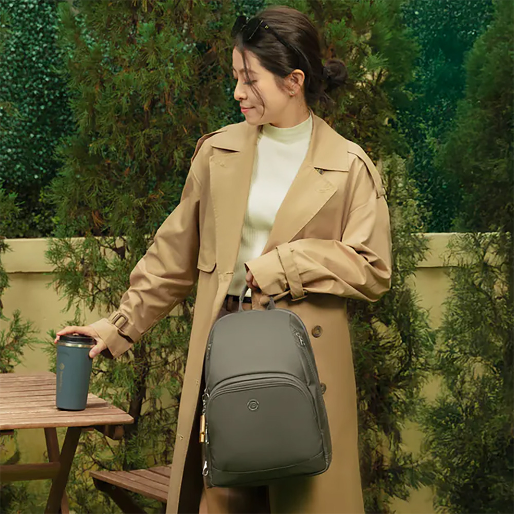 beside u MAKAYLA 後背包 12吋筆電後背包 防盜錄 防割 防盜拉鍊 大開口背包 BNUZ05R2