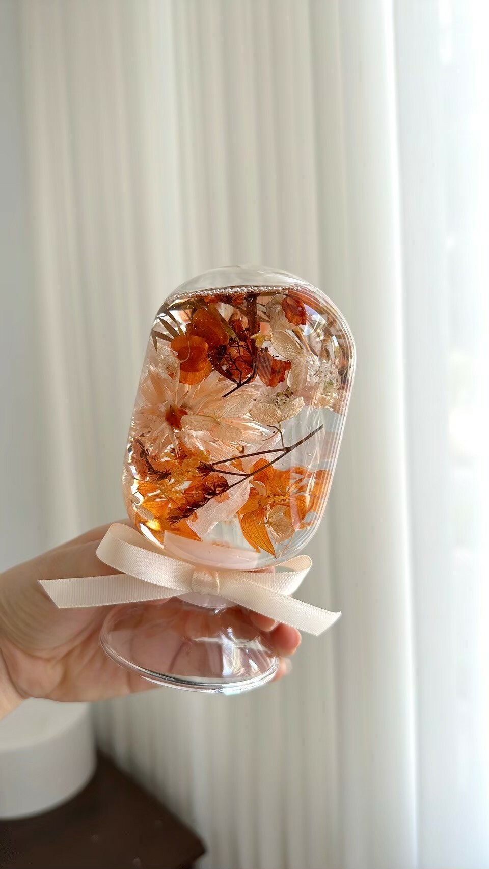 水晶球浮游花-落日橘