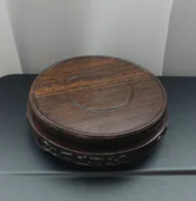 [S] GEMZ & CO GDWS SANDALWOOD ROUND DISPLAY SHELF, V308 (V308)