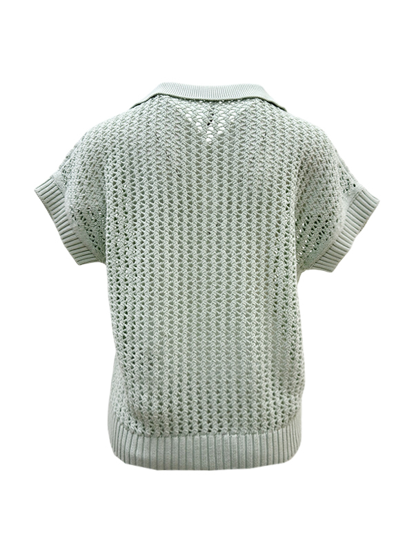 LIVIANA CONTI POLO領洞洞上衣 (薄荷綠)