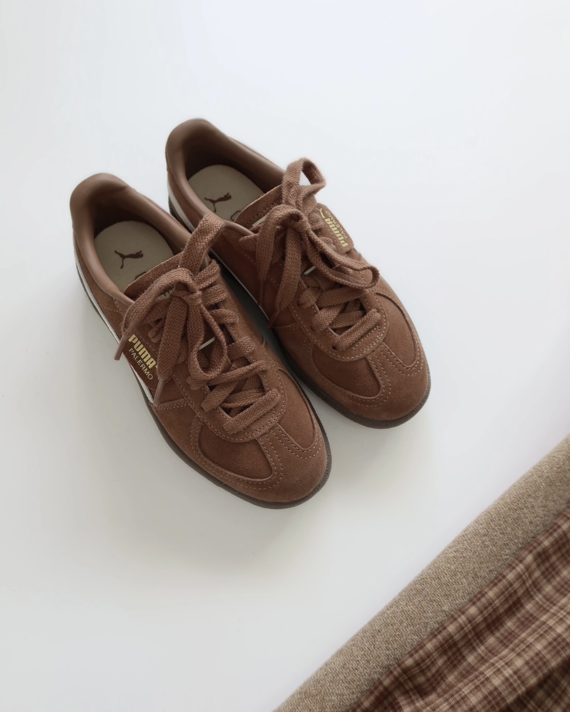 <巴恩風>Puma Palermo 可可 麂皮 美拉德 復古 焦糖底 金標 焦糖餅乾