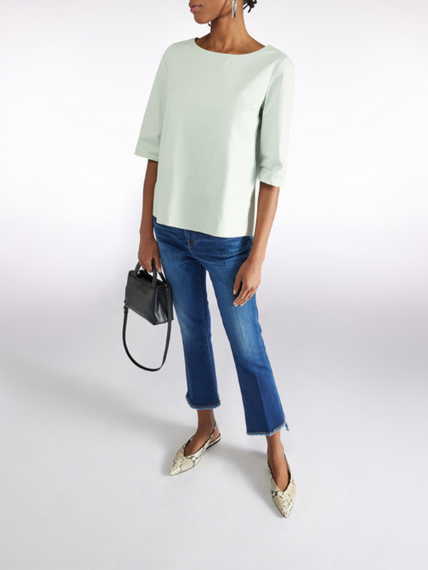 LIVIANA CONTI 後摺七分袖上衣