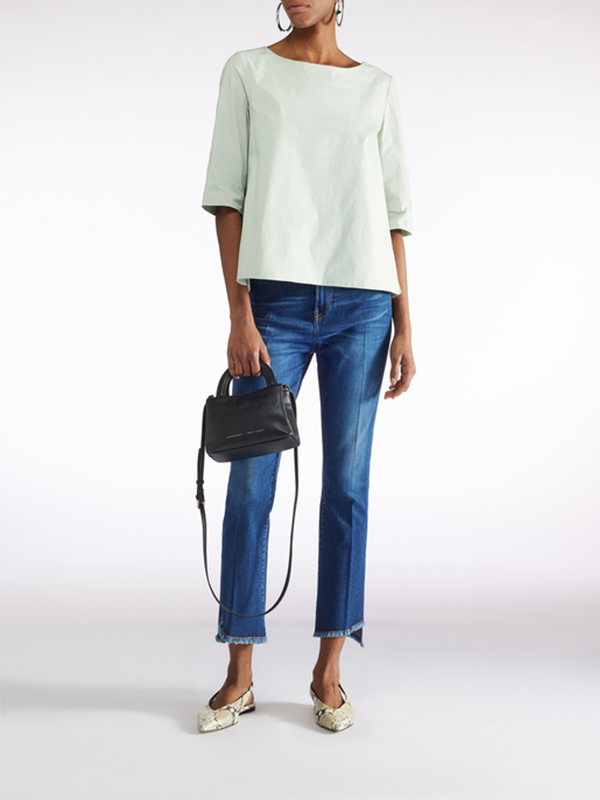 LIVIANA CONTI 後摺七分袖上衣