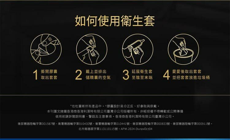 杜蕾斯Durex 001水性PU衛生套-標準款