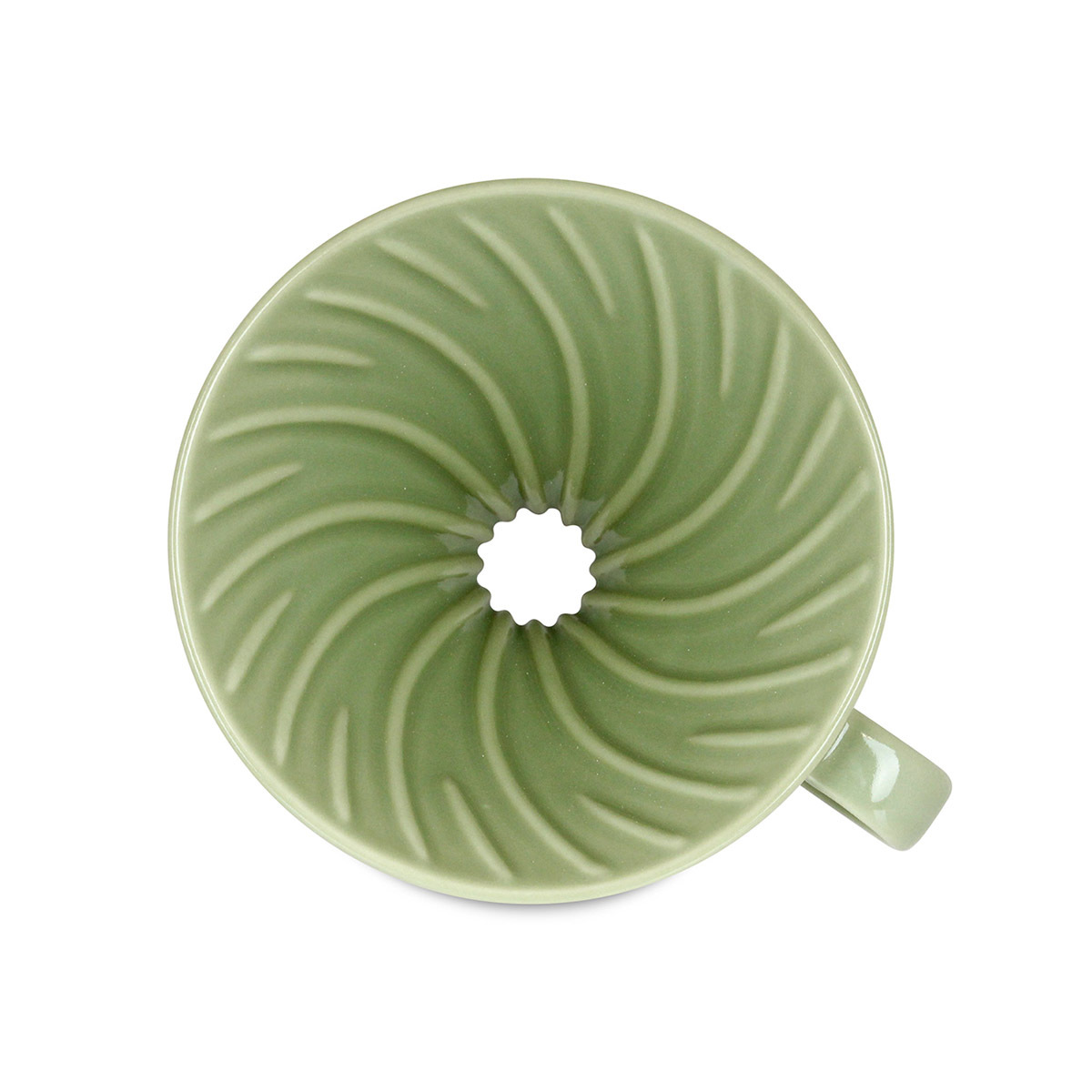 日本HARIO V60-02煙燻綠陶瓷咖啡濾杯 -VDC-02-SG