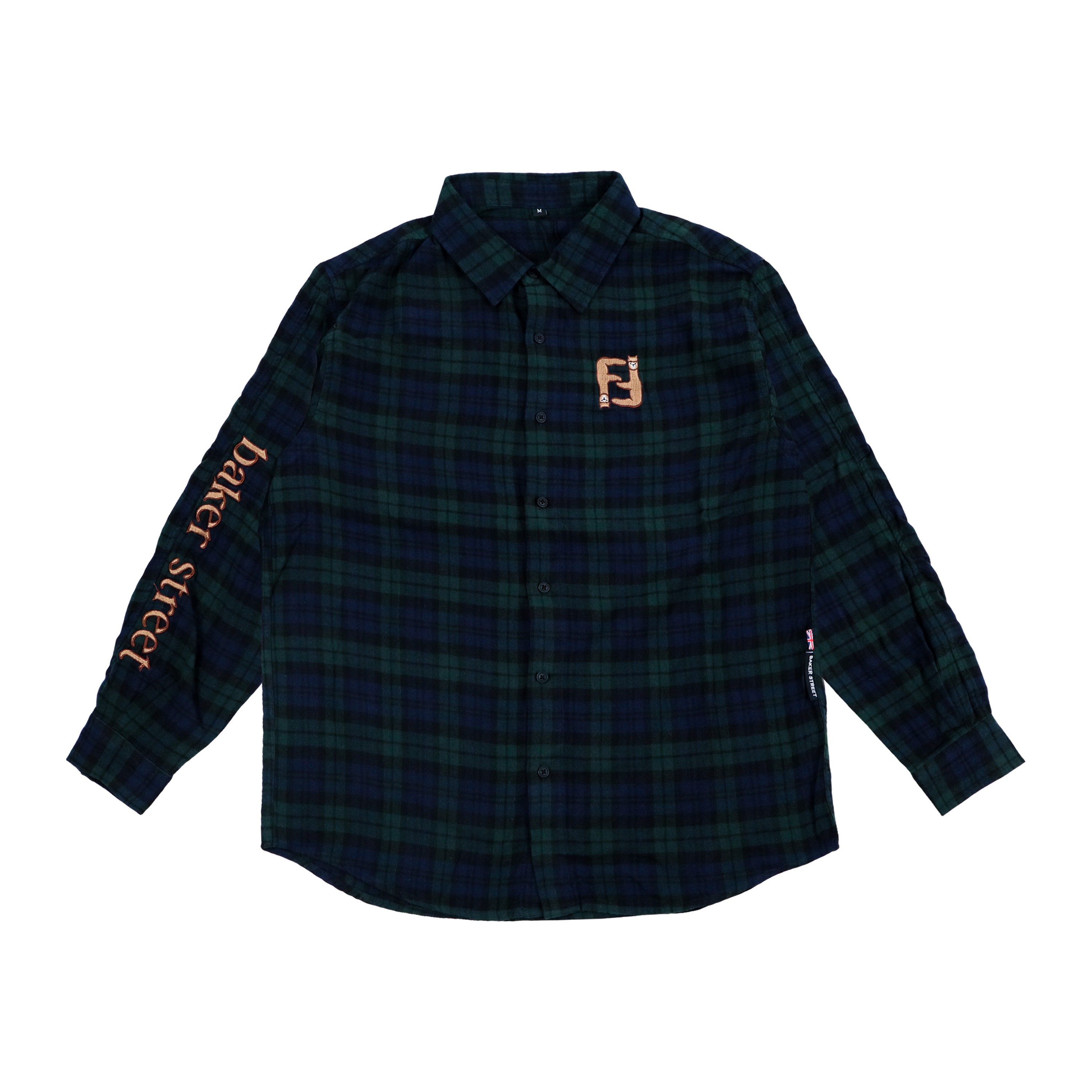 摩卡顛倒駝格紋襯衫