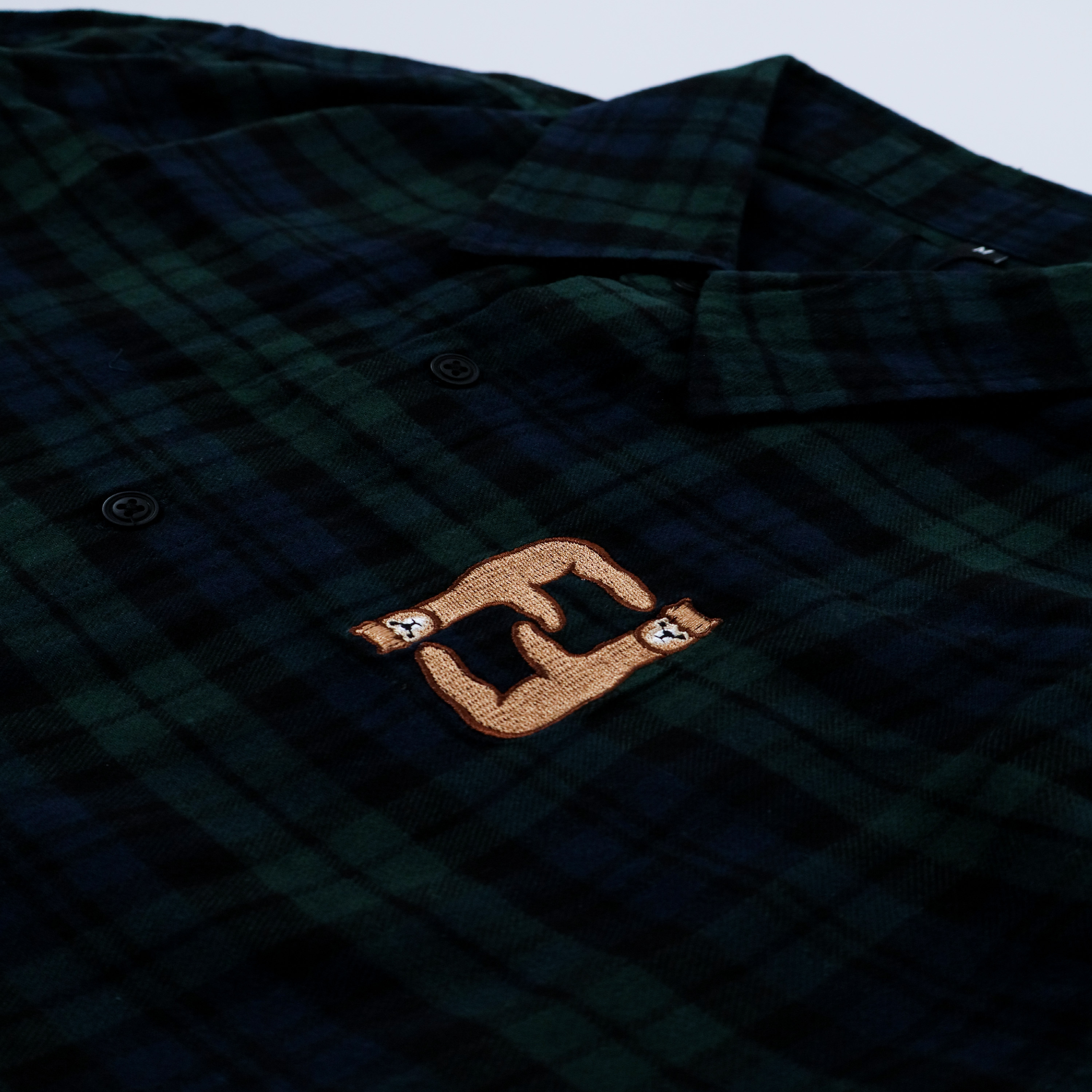 摩卡顛倒駝格紋襯衫