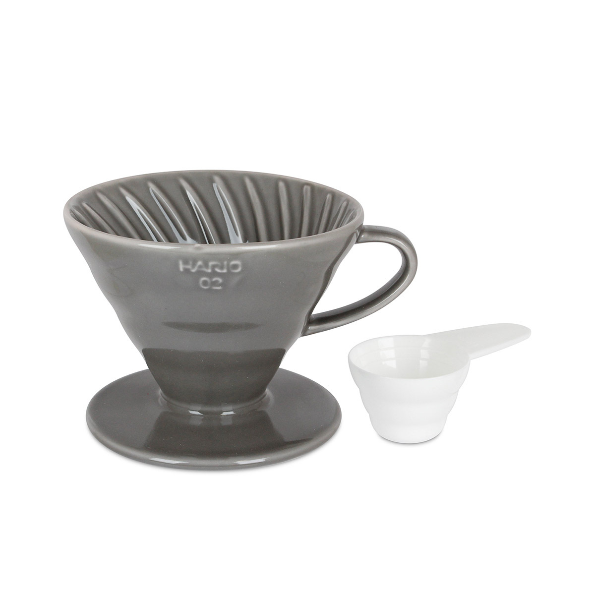 日本HARIO V60-02灰色陶瓷咖啡濾杯 -VDC-02-GR