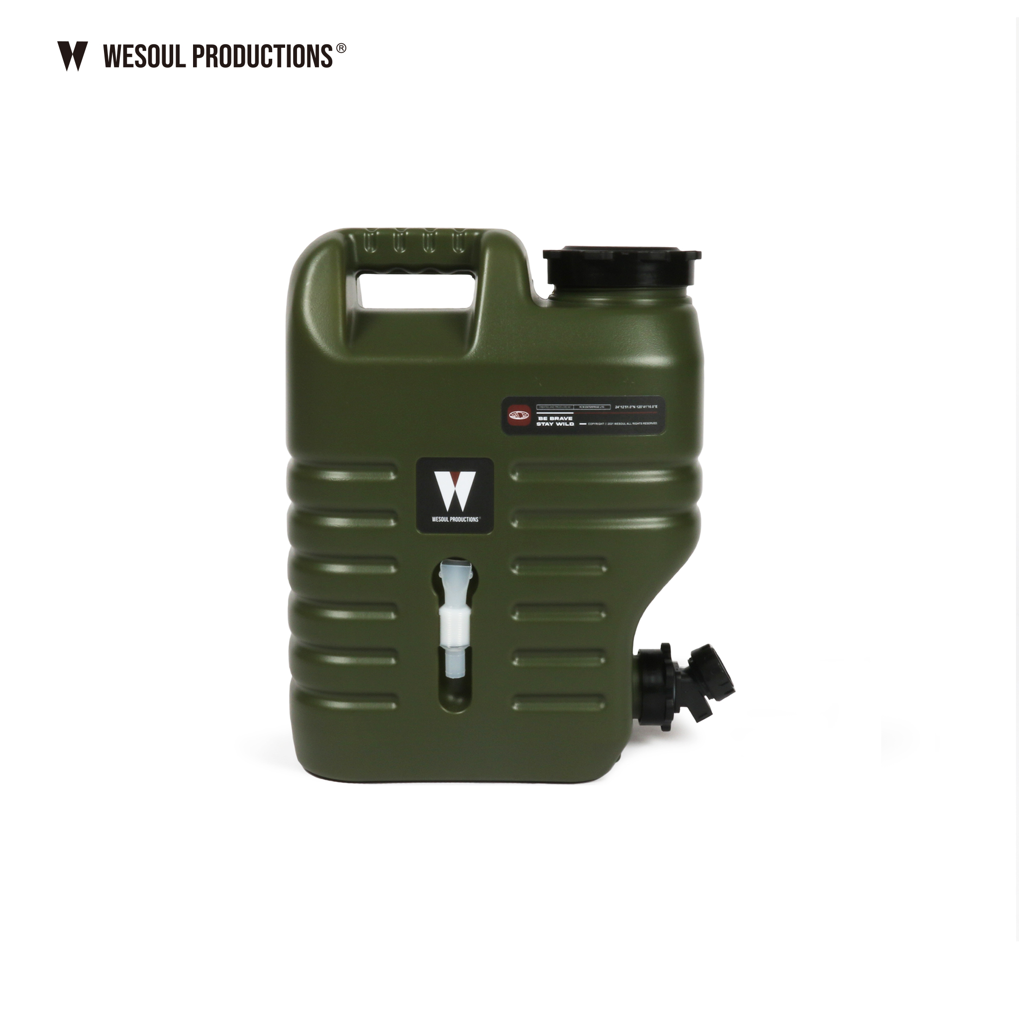 WSP－PORTABLE WATER BUCKET 軍事風露營水桶｜12L