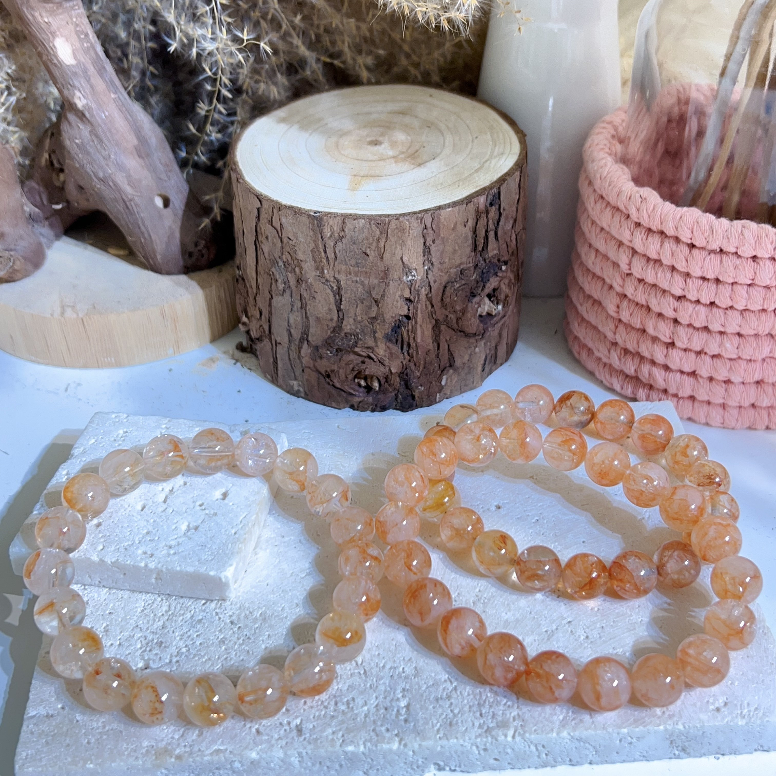 芬達膠花手串 10mm