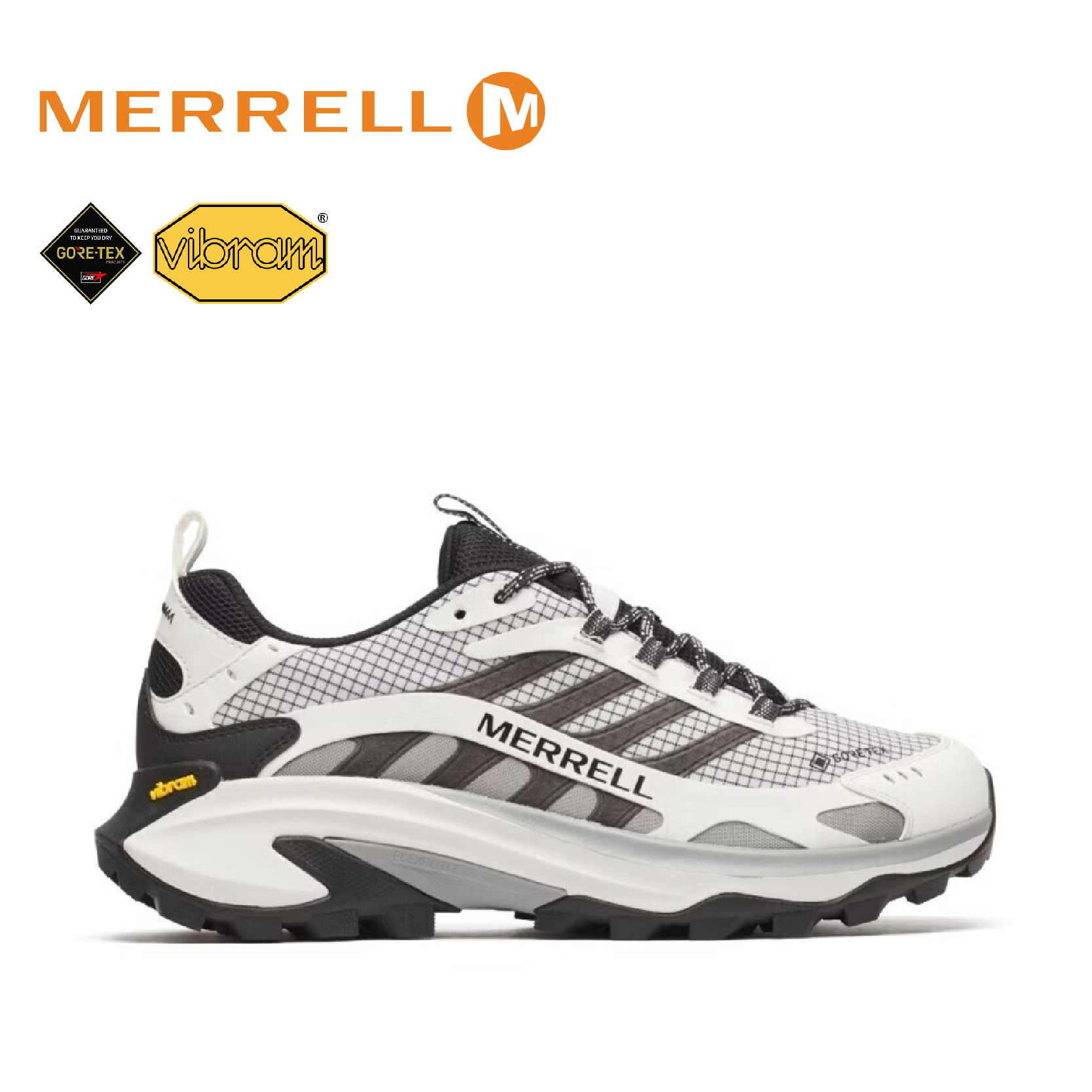 MERRELL 美國 MOAB SPEED 2 GTX 男款 09 (黑白) 健行鞋 33ML038067