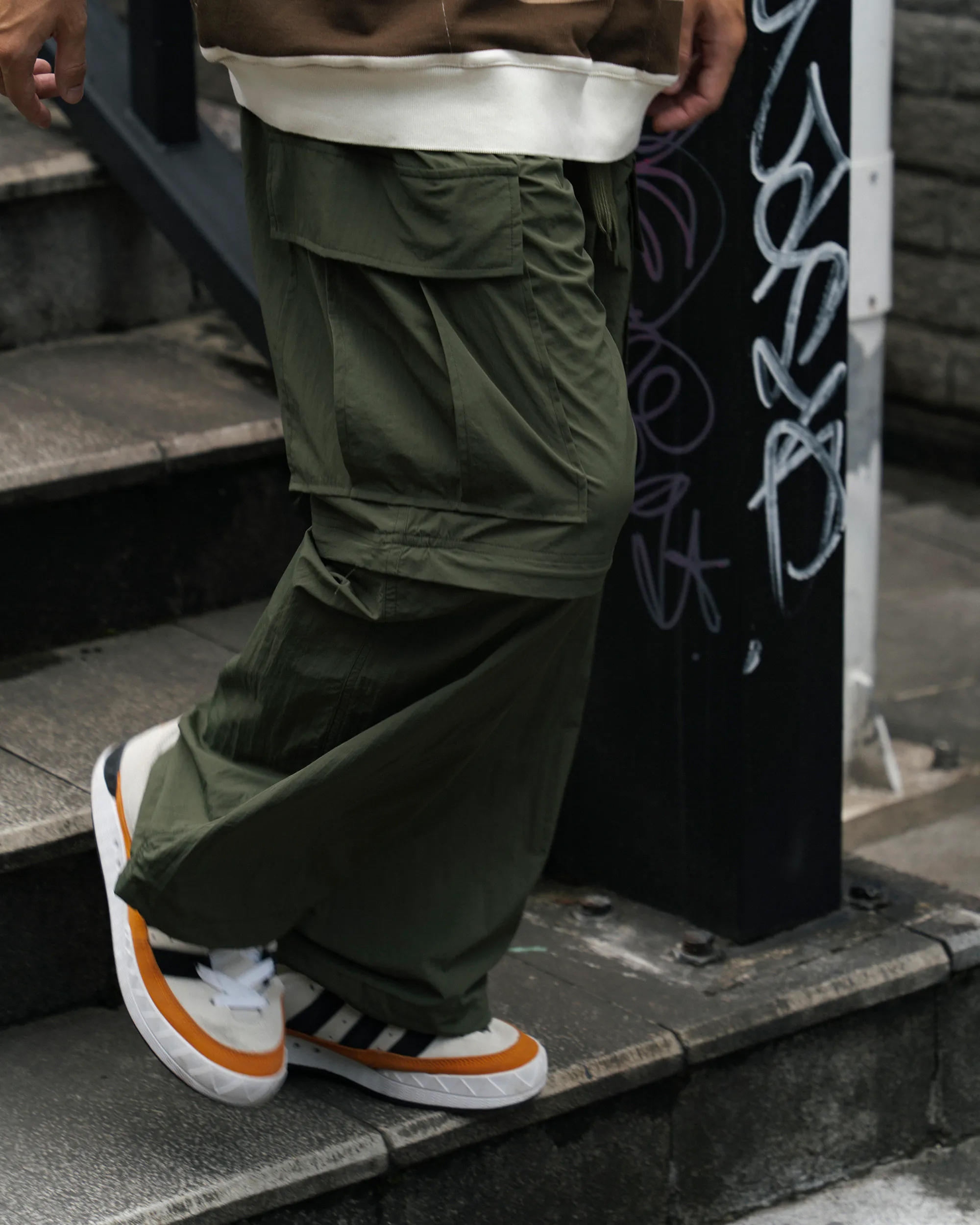 idealism 可拆式尼龍工作褲 長褲 短褲 綠/藍 24 SS 2Way Pants