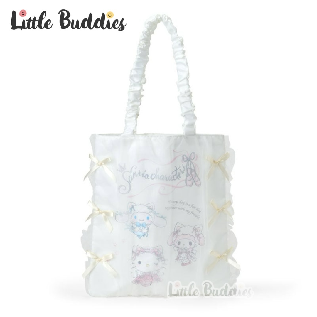 日本 Sanrio 白貓貓芭蕾舞風格設計系列 手提袋