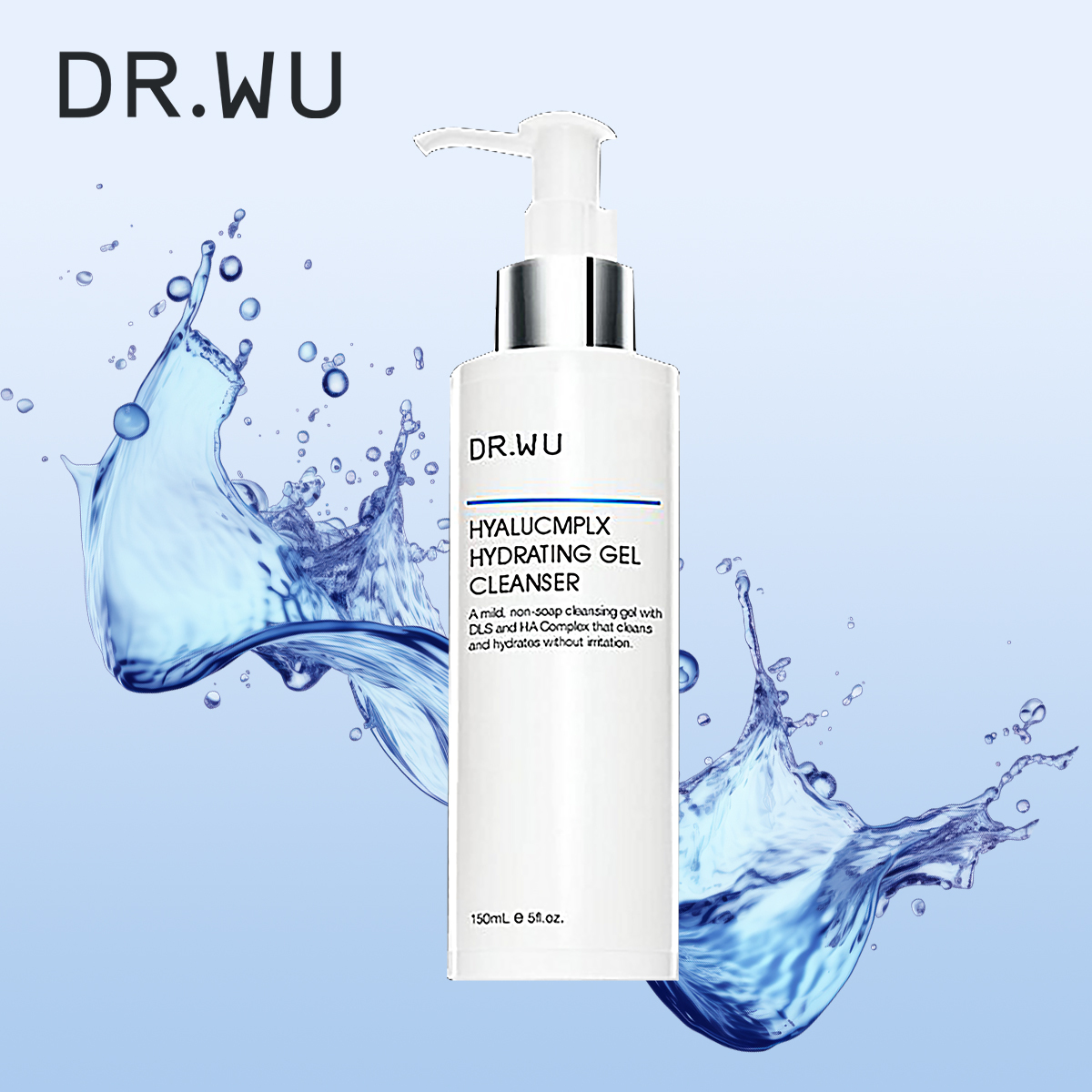 DR WU 玻尿酸保濕潔顏凝露150ML