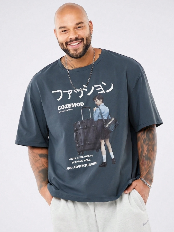 KADMAX大尺碼-春夏短TEE〈KSMS2513〉