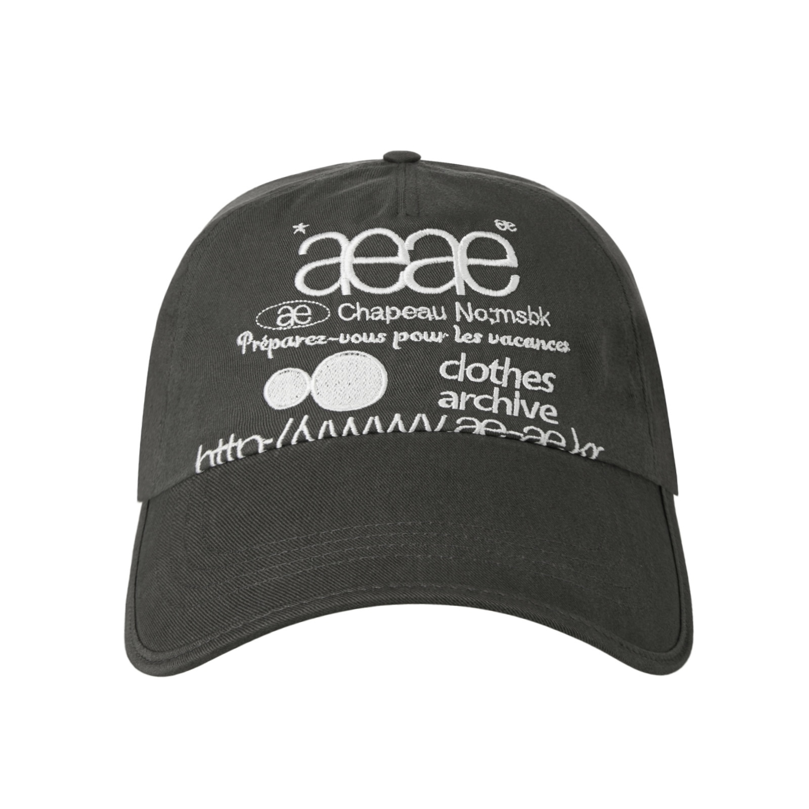 [aeae] WEB LOGO 5 PANNEL BALL CAP