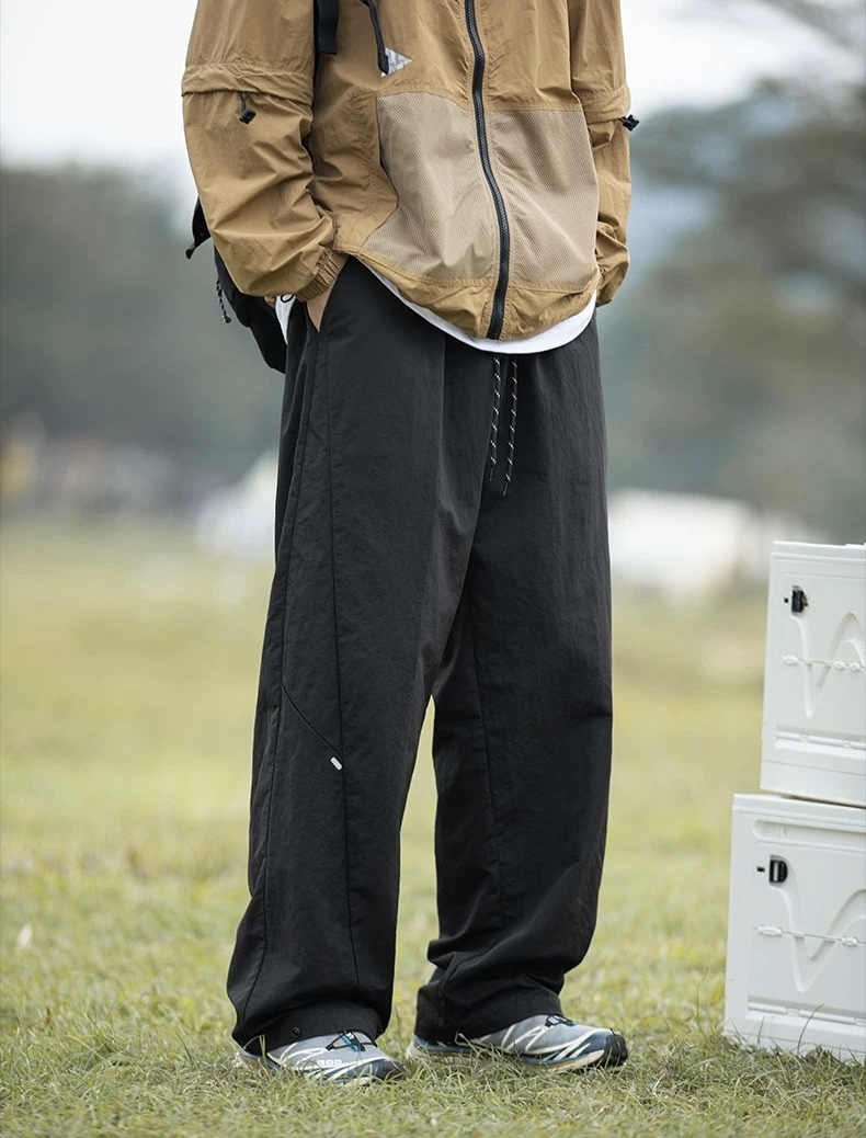 Doupicks 防潑水分割結構尼龍休閒褲 日系選品