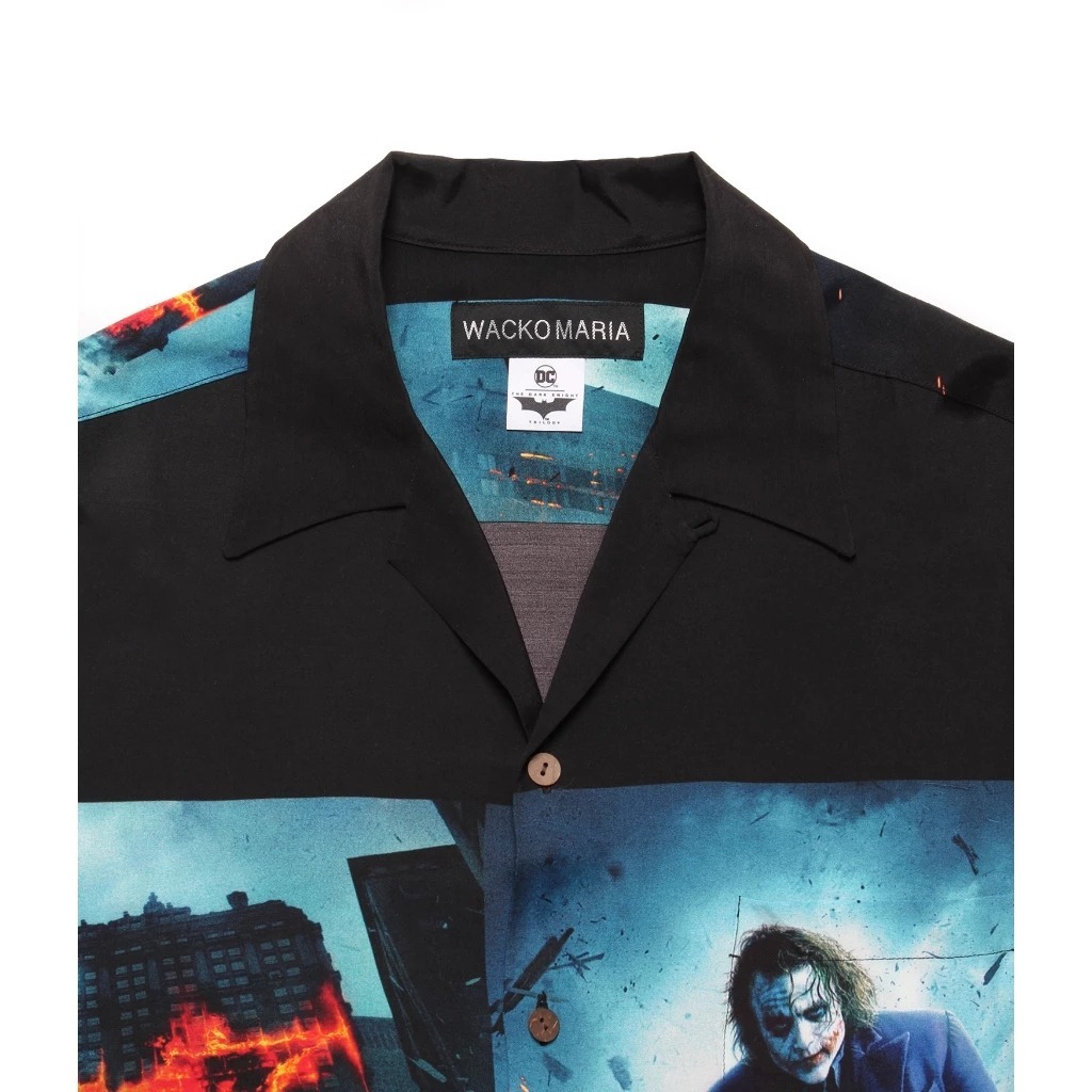 2025SS WACKO MARIA THE DARK KNIGHT TRILOGY / HAWAIIAN SHIRT TYPE-2 BATMAN 蝙蝠俠 小丑 黑暗 騎士 古巴 短袖 襯衫 現貨 DKT-WM-HI02