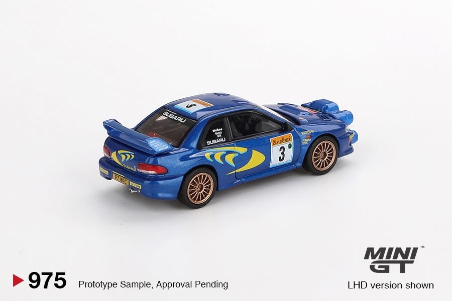 【預訂】Mini GT #975 Subaru Impreza WRC98 1998 Rally Monte-Carlo 3rd Place #3
