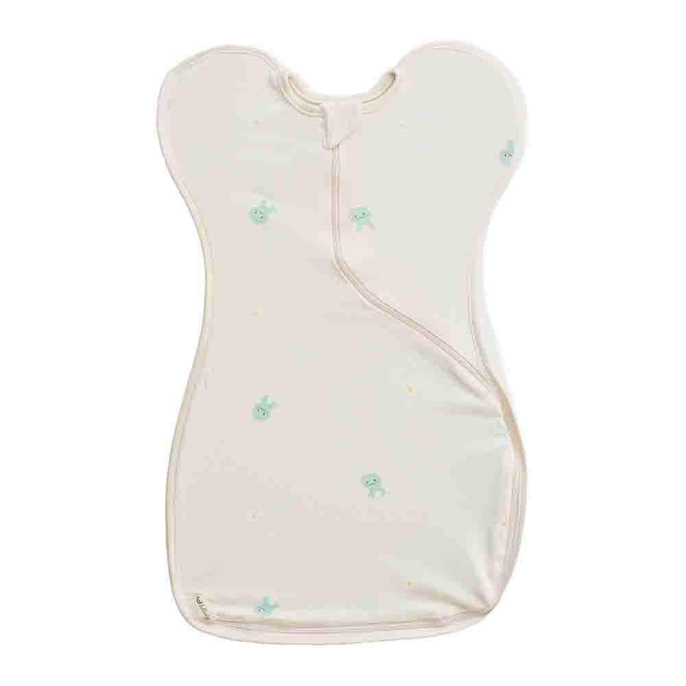 lolbaby 韓國 蝶型包巾baby swaddle 0-5m免脫換尿布-S號｜竹纖衣款｜期間限定款小蛇寶