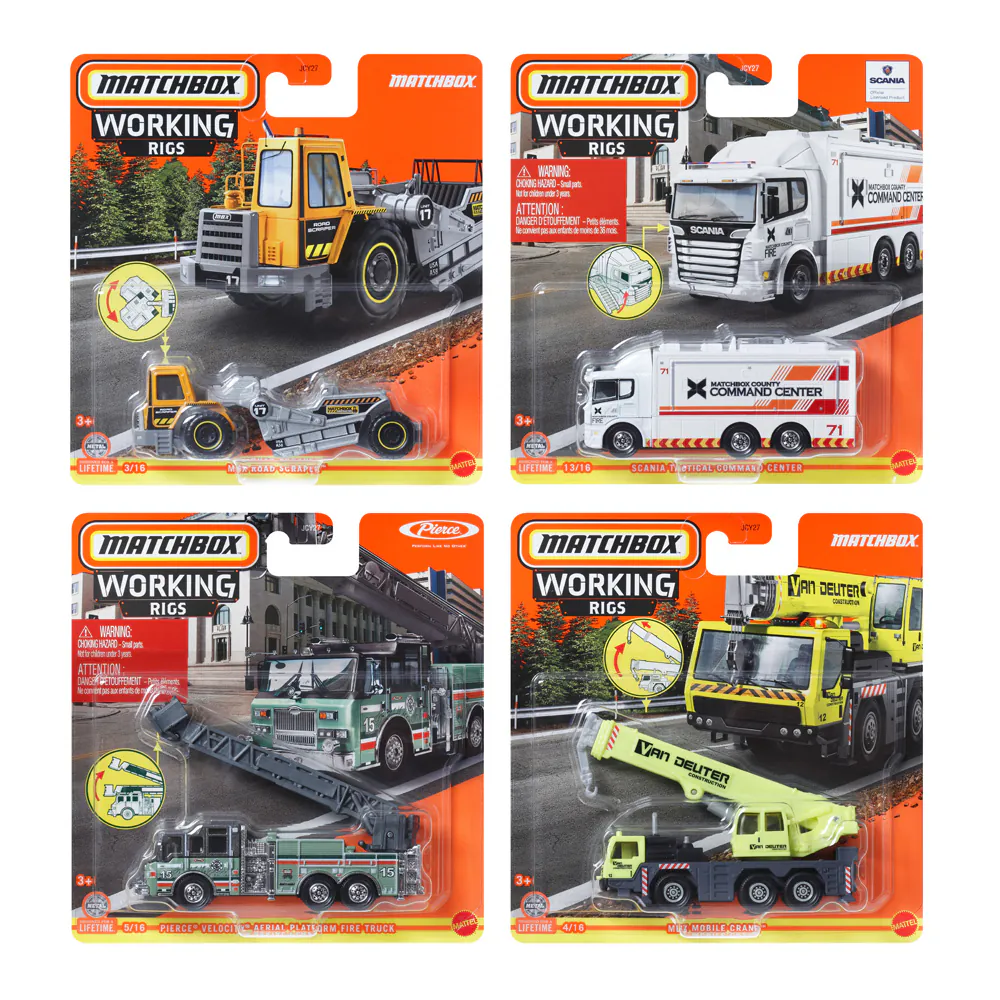 《 MATTEL 》 火柴盒小汽車-工具車系列(隨機出貨)