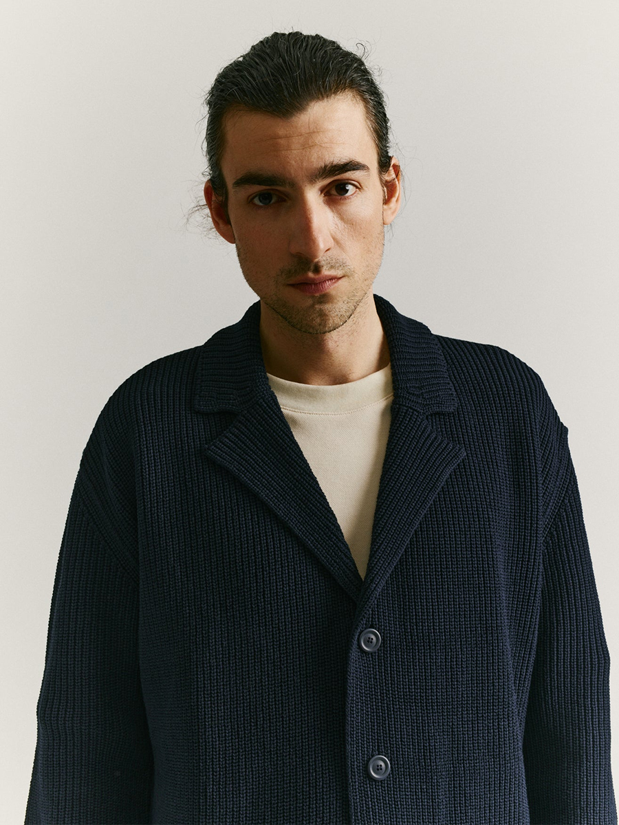 CASEY CASEY/カーディガン/XS/ネイビー/ノーカラージャケット Casey Casey Women's Short Cardigan in Night/Navy – Dick's Edinburgh